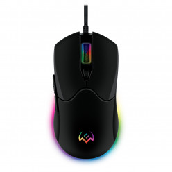 SVEN RX-G840 RGB Gaming Optical Mouse, 200-7200 dpi, Programmable keys, 5+1 buttons (scroll wheel),  Customizable RGB backlight – 16.8 million colors, DPI switching modes, Durable braided cable 1.8m, USB, Black